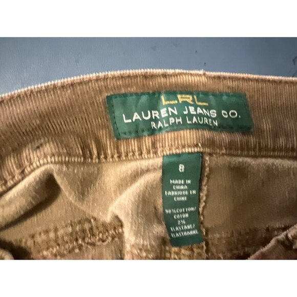 Lauren Jeans Co. Ralph Lauren Brown Corduroy Pants Size 8 Womens Cotton/Elastane - Picture 7 of 10